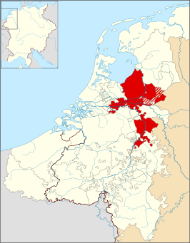 Het Hertogdom Gelre en het Graafschap Zutphen rond 1350.