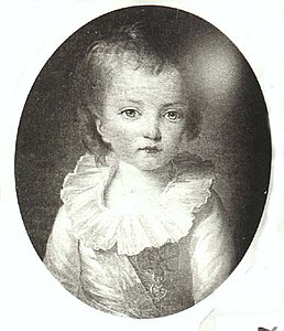 Le dauphin Louis-Joseph-Xavier d'après Élisabeth Vigée Le Brun, École française du XVIIIe siècle.