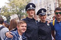 Policias em Lviv, 2015