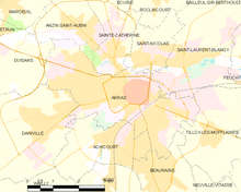 Modern map of Arras (commune FR insee code 62041 Map commune FR insee code 62041.png