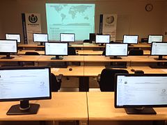 Training room of the Mardi c'est Wiki at the Grande Bibliothèque de Montréal