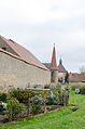 Stadtmauer Schulstraße 22, von Südwesten, Feldseite