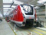 Mock-up der neuen DB- Baureihe 490 der S- Bahn Hamburg Bombardier