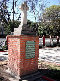 Monumento a los miembros del Batallón de San Patricio inhumados en la parroquia de Tlacopac