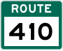 Route 410 marker