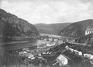 Haprpers Ferry in 1865, and the north terminus...