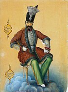 Portrait of Naser al-Din Shah Qajar, 1854, miniature, Louvre