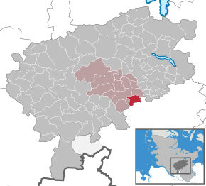 Poziția Neversdorf pe harta districtului Segeberg