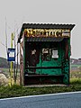 Autobusová zastávka před obcí (2019)