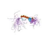 2d9k: Solution structure of the zf-TRAF domain of FLN29 gene product