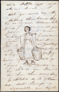 Brief aan ouders, 2 juli 1888, met tekening van Milkmaid