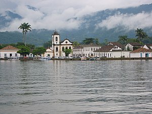 English: Paraty from the bay (Brazil).