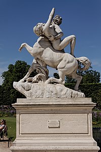 Le centaure Nessus enlevant Déjanire, Marqueste, 1892