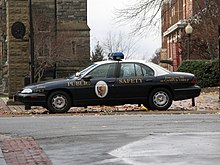 A second generation Lumina 9C3 used by the Georgetown University Police Department Police car at Georgetown University.jpg