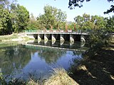 Bridge over the Boutonne in Bel-Ébat.