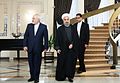 حسن روحانی و ظریف با لباس رسمی جمهوری اسلامی برای سیاست‌مداران