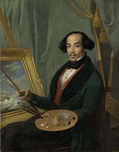 Raden Saleh, c. 1840, credited to Friedrich Carl Albert Schreuel Raden Saleh.jpg