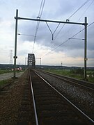 En vanaf het spoor zelf