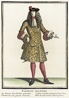 'Lieutenant aux Gardes', Nicolas Bonnart (1637-1717), ca. 1675-1685