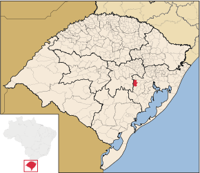 Poziția localității Minas do Leão