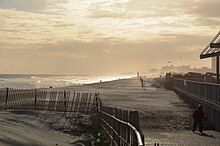 The beach at Rockaway Beach Rockaway Beach Queens.JPG