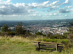 Vue générale de Saint-Étienne depuis le Guizay