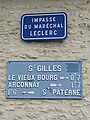 PLaque de cocher au hameau de Saint-Gilles