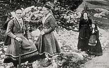 Sami girls in Telemark County, Norway, in 1880. Sami girls in Telemark Norway late 1880.jpg