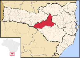 Curitibanos – Mappa