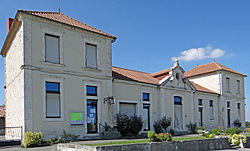 Skyline of Savignac-sur-Leyze