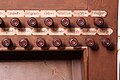 Registerstaffel (rechtes Drittel) der Schöler-Orgel im Kloster Altenberg (Solms)