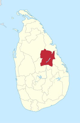 Kaart van Polonnaruwa
