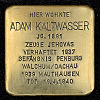 Stolperstein Ginnheimer Landstraße 198 Kaltwasser Adam