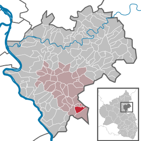 Poziția Strüth pe harta districtului Rhein-Lahn-Kreis