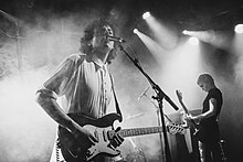 Nick Kivlen and Julia Cumming performing with Sunflower Bean. Sunflower Bean.jpg