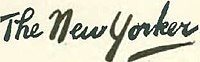 A handwritten “The New Yorker” logo