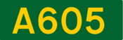 A605 shield