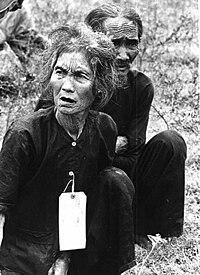 Peasants suspected of being Viet Cong under detention of U.S. Army, 1966 Vietnamese villagers suspected of being communists by the US Army - 1966.jpg