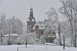La Villa Perrot sous la neige.