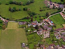 Vue aérienne de Bonnières.