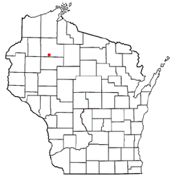 Location of Exeland, Wisconsin