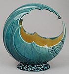 Art pottery "wave bowl" (not radioactive)