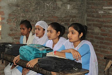 Orientation class at Girl High School