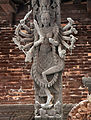 Wood carved roof decoration on the Chandeshwari Temple.