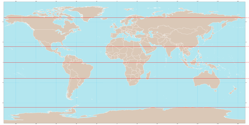File:World map with major latitude circles.svg
