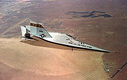 X-24B בעת טיסה