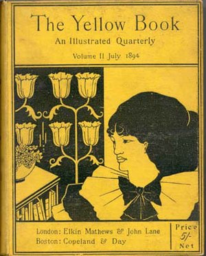 The cover of the Yellow Book periodical 1890s ...