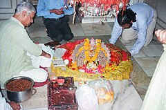 Main chamber (garbha griha) of the temple