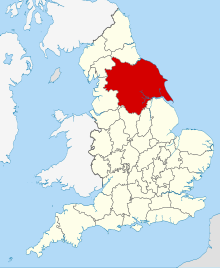 Τοποθεσία της κομητείας στην Αγγλία