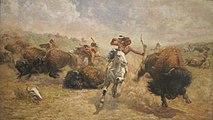 Buffalo Hunt, oil on canvas, 1898, El Paso Museum of Art.